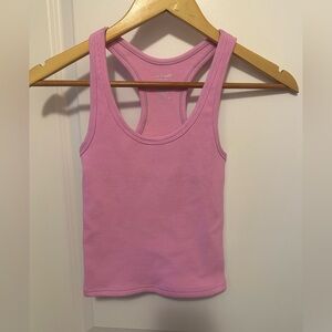 LoveSteady Pink racerback crop Tank. Small. NWOT